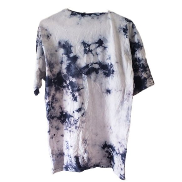 Champion Men's Blue Tie Dye Embellished Logo Short Sleeve T-Shirt - Picture 3 of 4